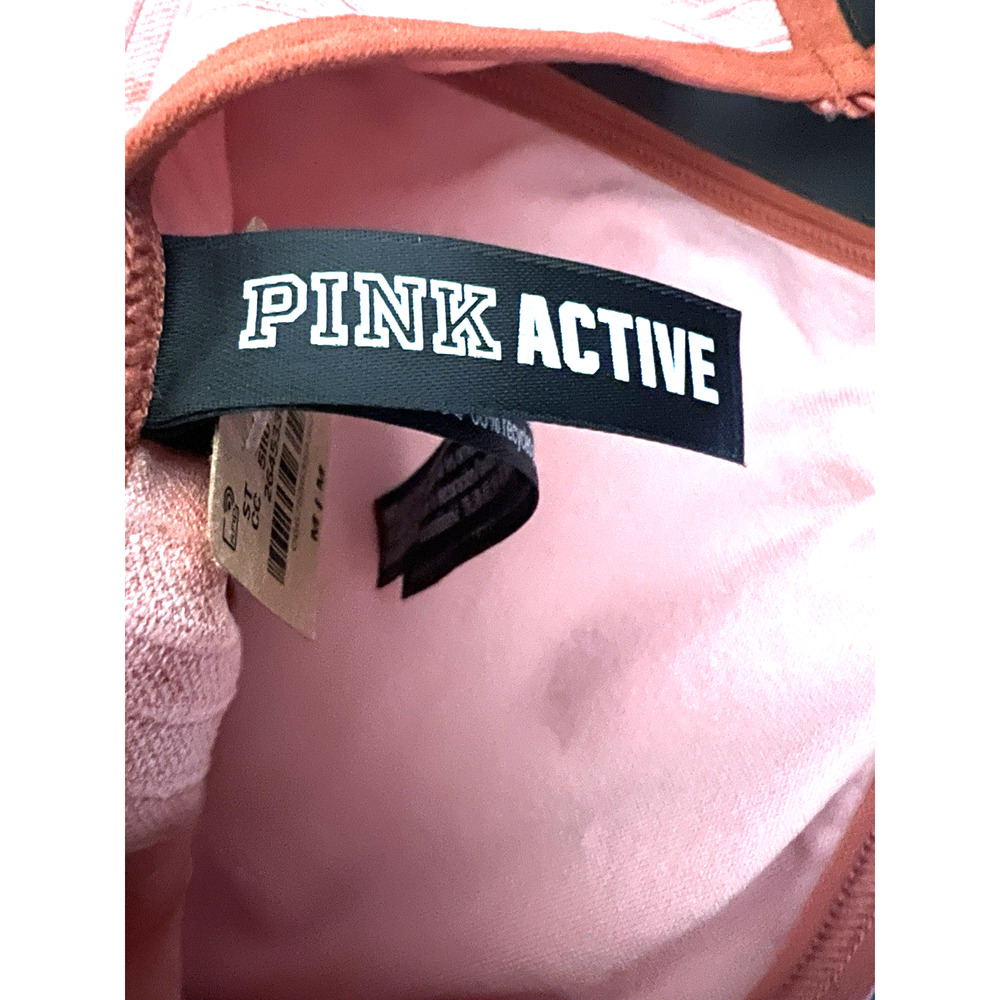 Victoria's Secret Pink Tie-Dye Ribbed Sports Bra - Pink & Maroon - Picture 10 of 11